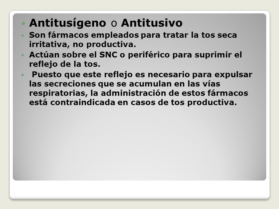 farmacos antitusivos